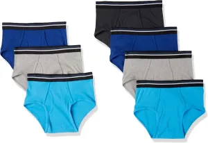 Amazon Essentials Men's Cotton Tag-Free Briefs Underwear, Multipacks