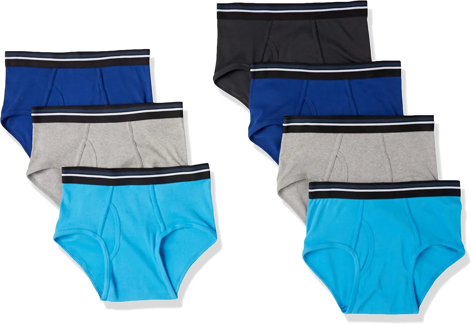 Amazon Essentials Men's Cotton Tag-Free Briefs Underwear, Multipacks