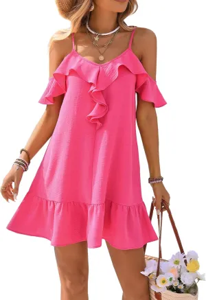 BB&KK Swimsuit Coverup for Women Bathing Suit Beach Cover ups Spaghetti Strap Dresses Swimwear Vacation Outfits