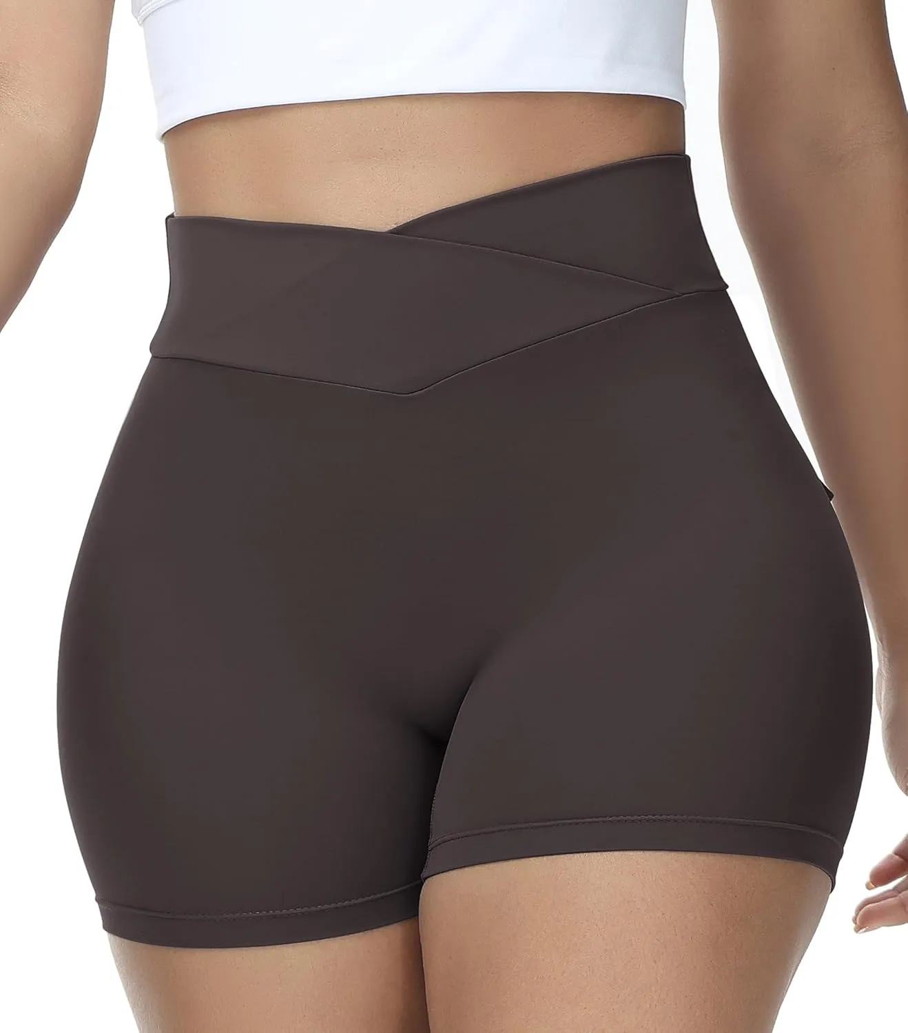Booty Shorts for Women Scrunch Butt Shorts with Pocket Cargo Workout Biker Gym Bottoms