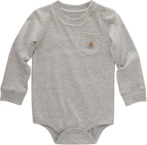 Carhartt Unisex Baby Long-Sleeve Pocket Bodysuit
