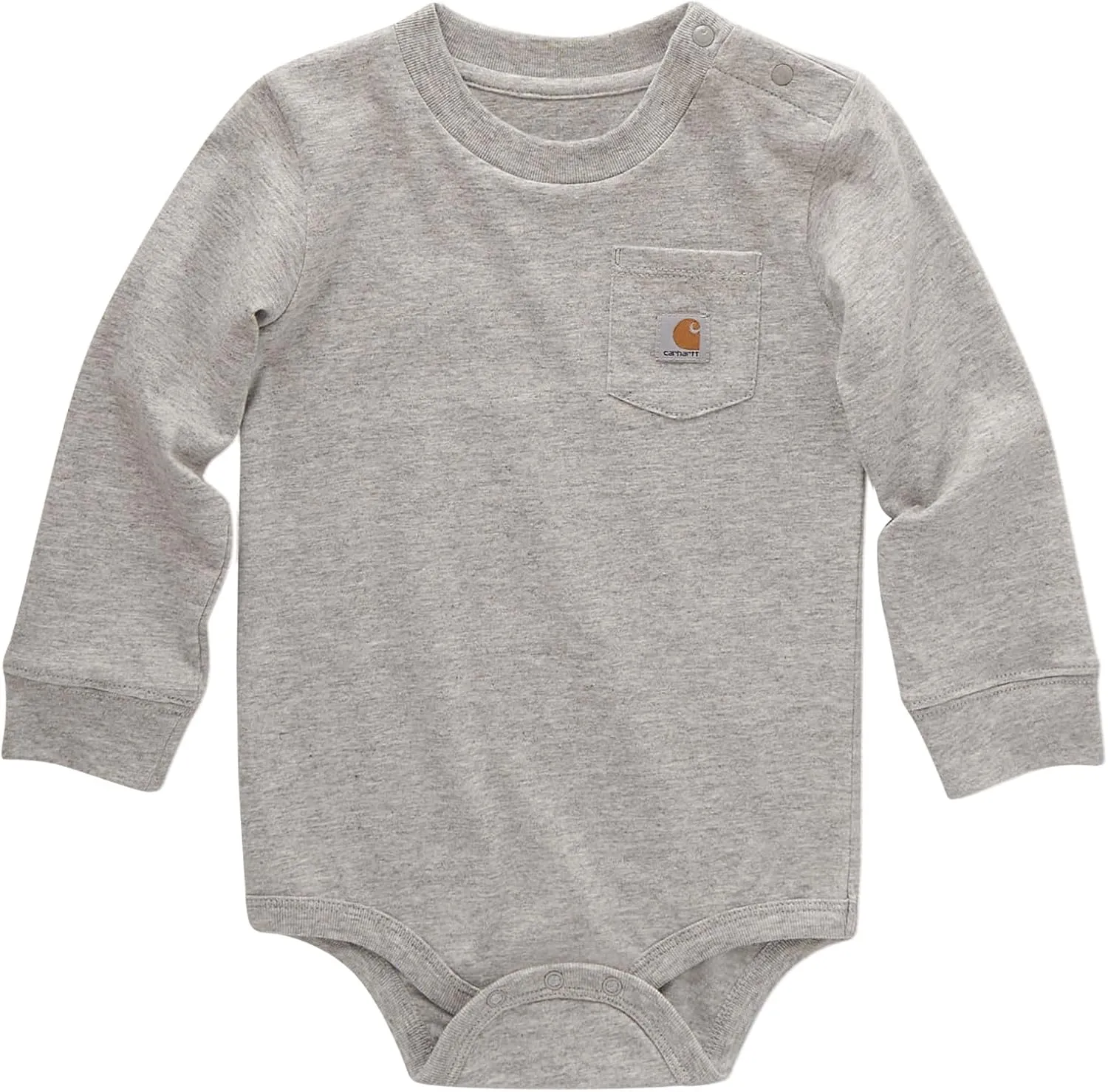 Carhartt Unisex Baby Long-Sleeve Pocket Bodysuit