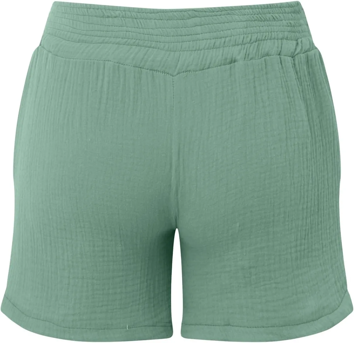 Cotton Linen Shorts for Women Summer Casual High Waisted Wide Leg Beach Shorts Drawstring Comfy Pull On Short Pants
