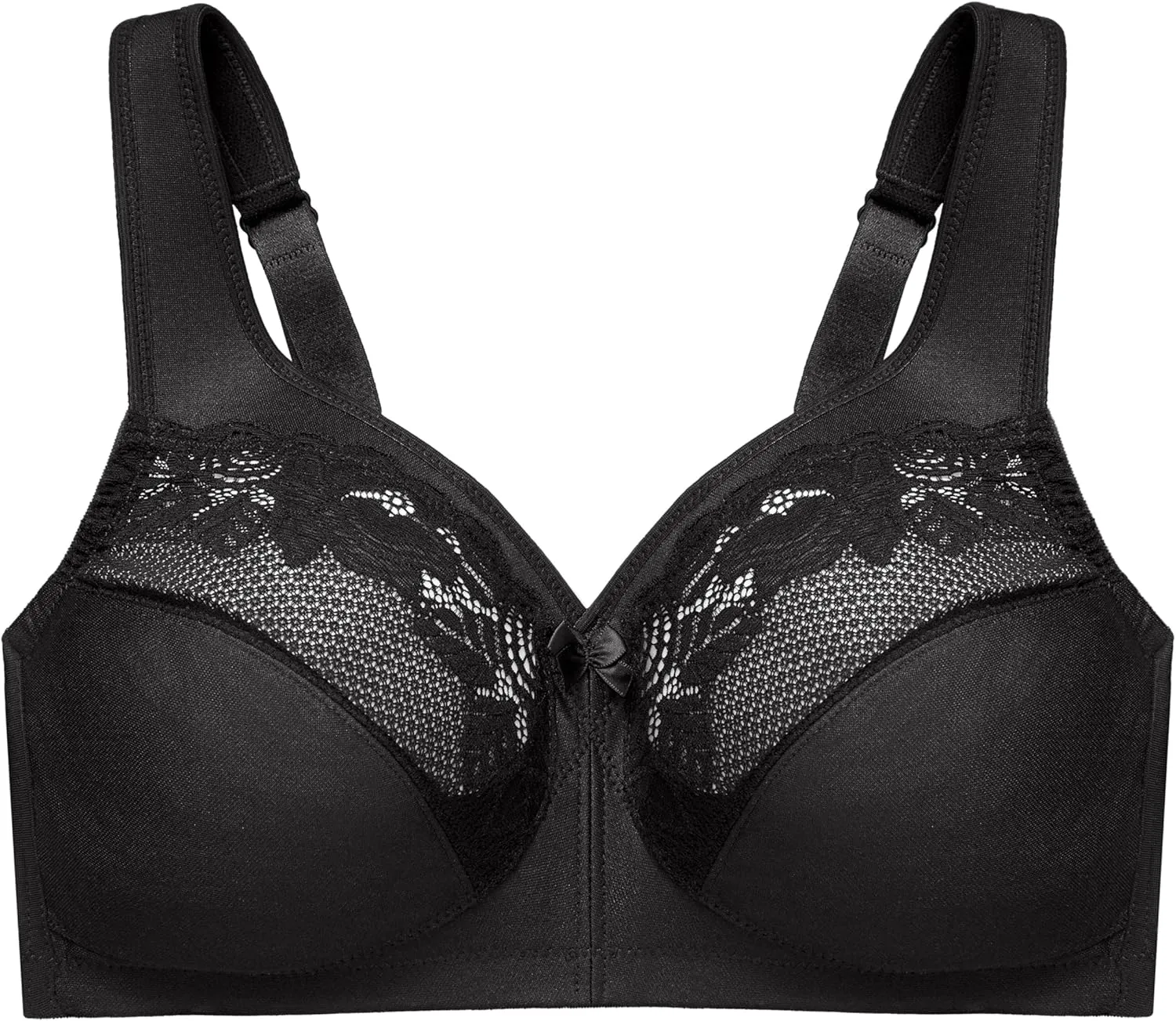 Glamorise Women's Full Figure Wirefree Minimizer Support Bra #1003