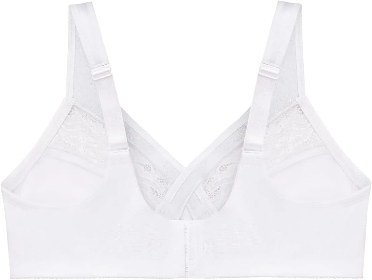 Glamorise Women's Full Figure Wirefree Minimizer Support Bra #1003