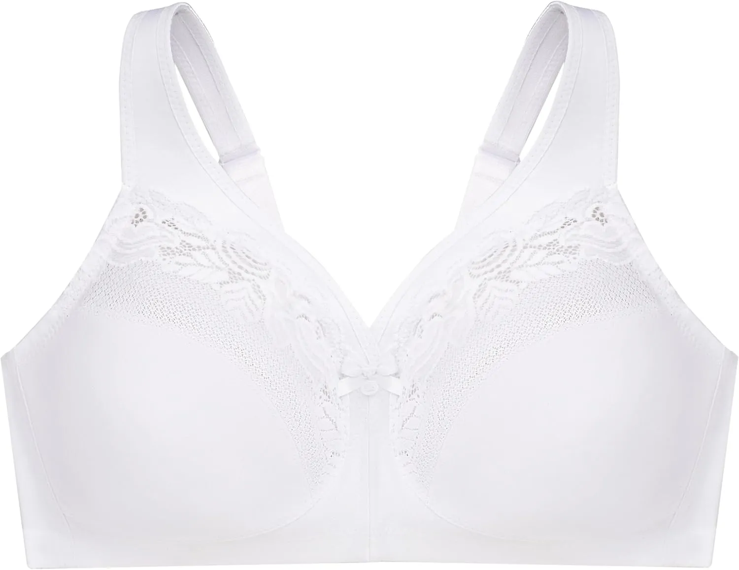 Glamorise Women's Full Figure Wirefree Minimizer Support Bra #1003