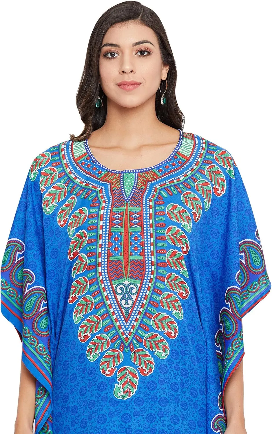 Gypsie Blu Ladies Kaftan Kimono Maxi Style Dress Plus Size Caftan Long Swimsuit Cover up Beach Dress for Women