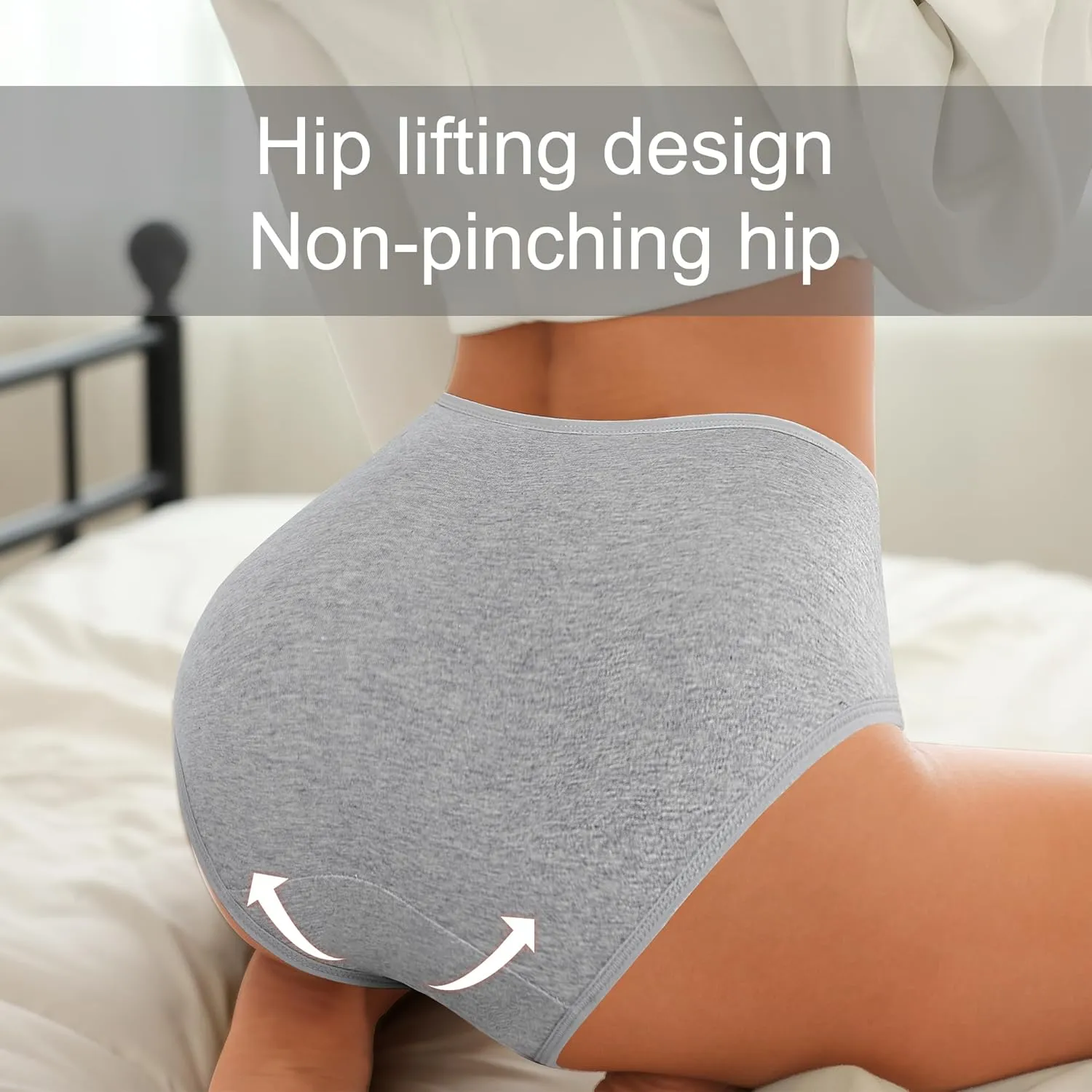 High Waisted Postpartum Underwear Womens Cotton Underwear Soft Breathable Full Coverage Stretch Panties Multipack