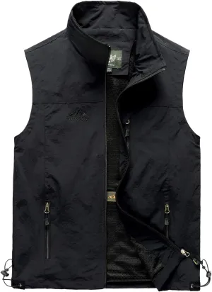 Hixiaohe Men's Casual Lightweight Outdoor Vest Work Fish Photo Travel Vest