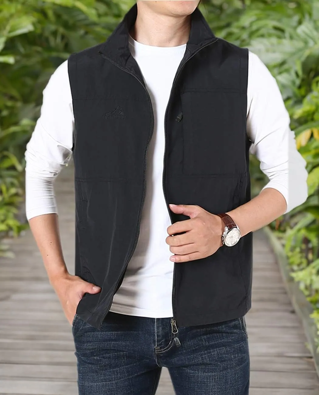 Hixiaohe Men's Casual Lightweight Outdoor Vest Work Fish Photo Travel Vest