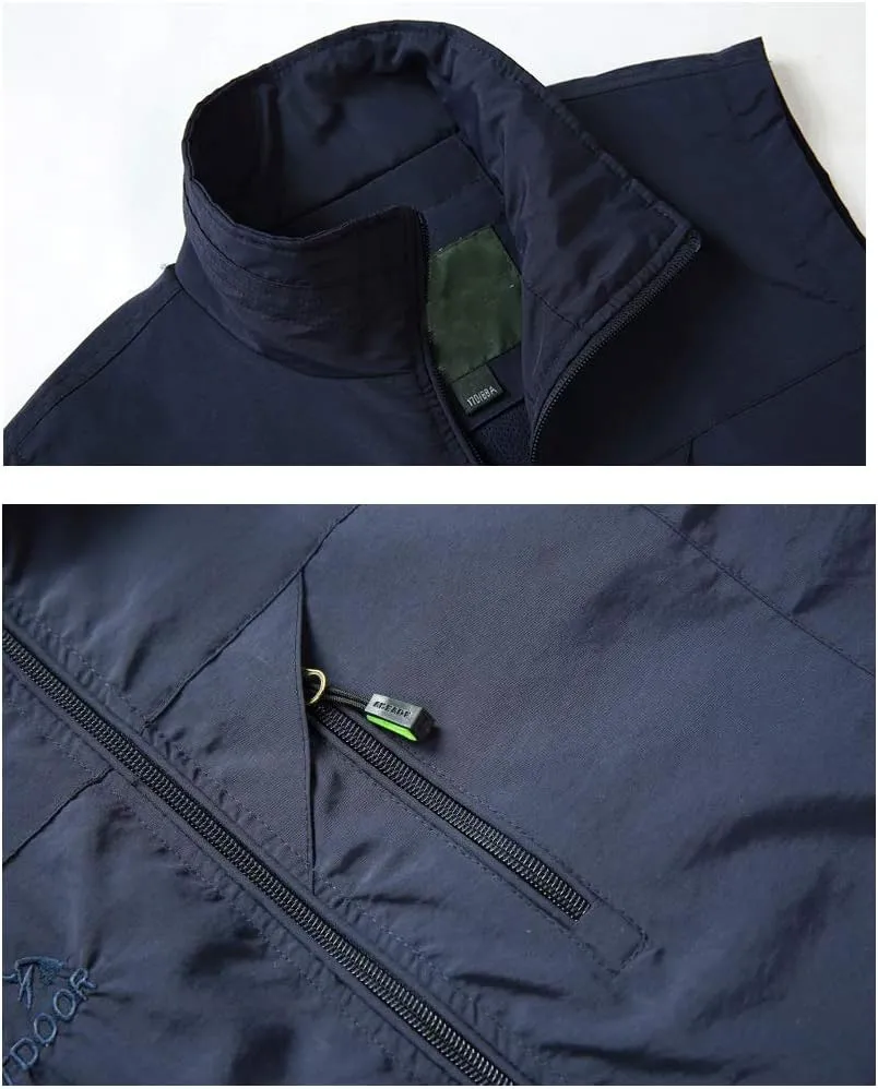 Hixiaohe Men's Casual Lightweight Outdoor Vest Work Fish Photo Travel Vest
