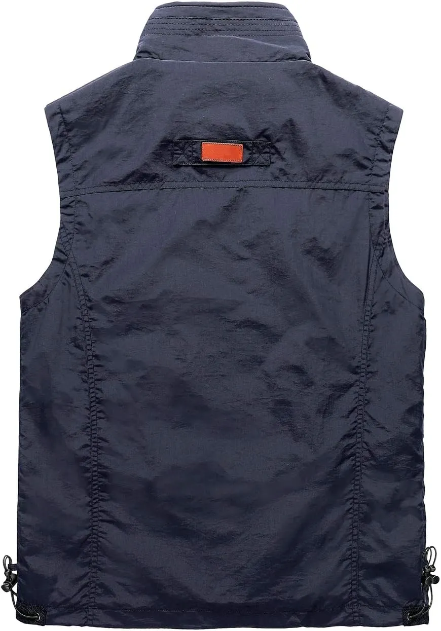 Hixiaohe Men's Casual Lightweight Outdoor Vest Work Fish Photo Travel Vest