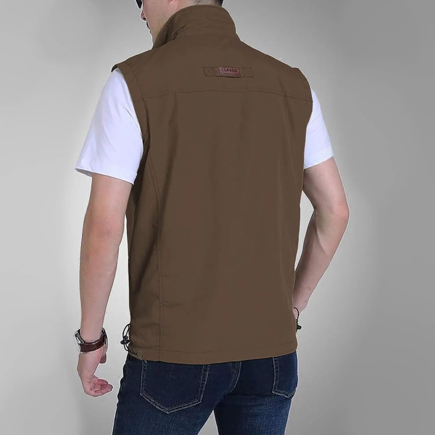 Hixiaohe Men's Casual Lightweight Outdoor Vest Work Fish Photo Travel Vest
