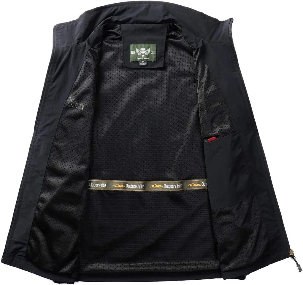 Hixiaohe Men's Casual Lightweight Outdoor Vest Work Fish Photo Travel Vest