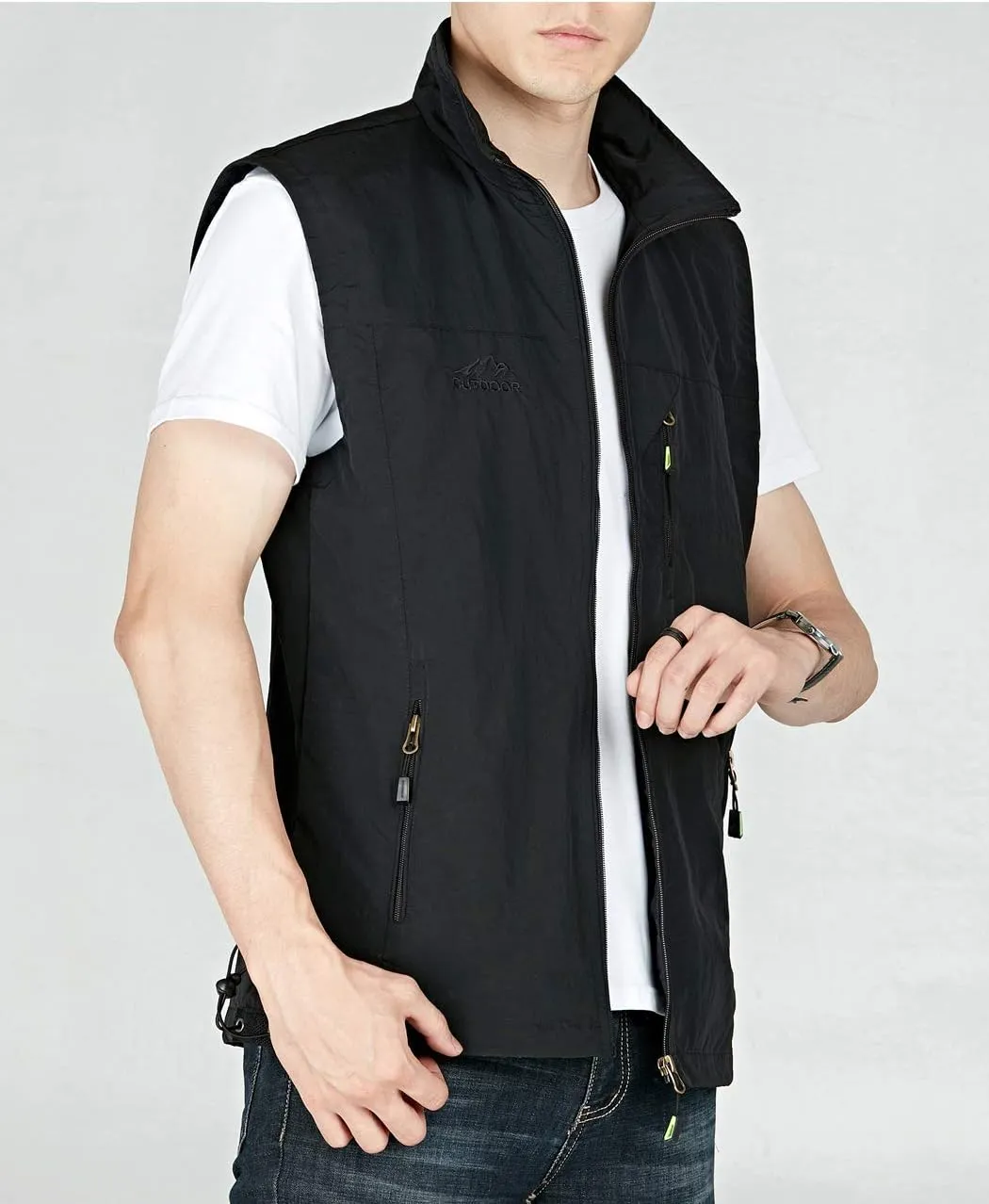 Hixiaohe Men's Casual Lightweight Outdoor Vest Work Fish Photo Travel Vest