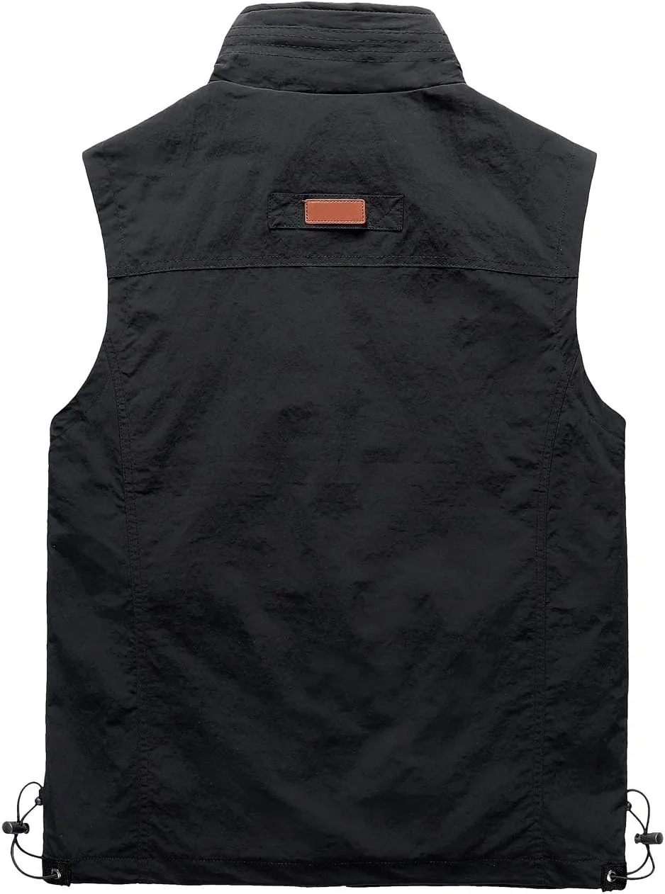 Hixiaohe Men's Casual Lightweight Outdoor Vest Work Fish Photo Travel Vest