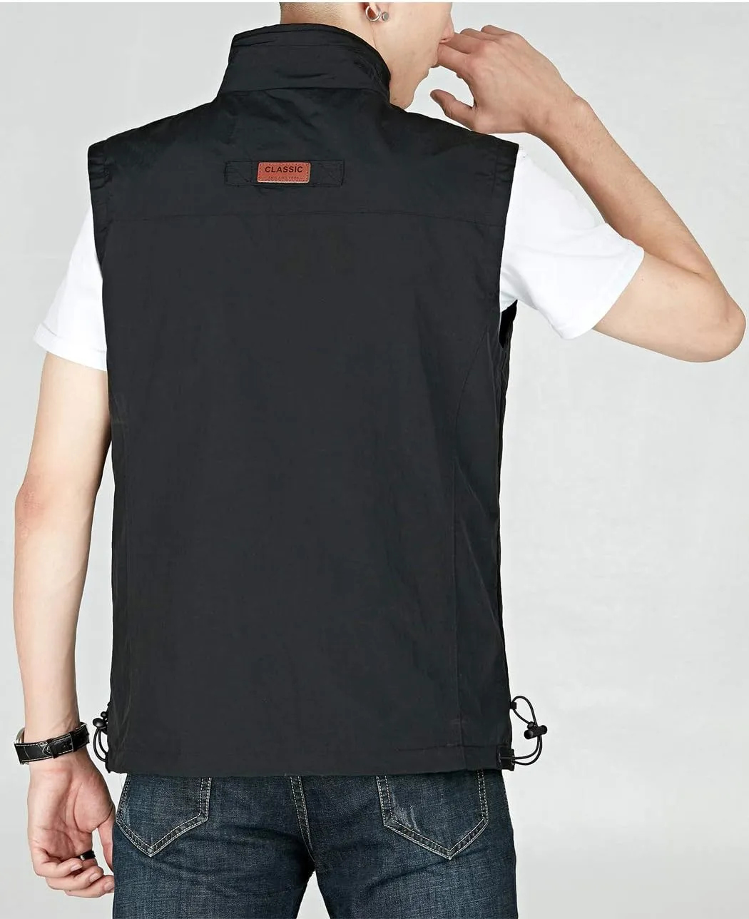 Hixiaohe Men's Casual Lightweight Outdoor Vest Work Fish Photo Travel Vest