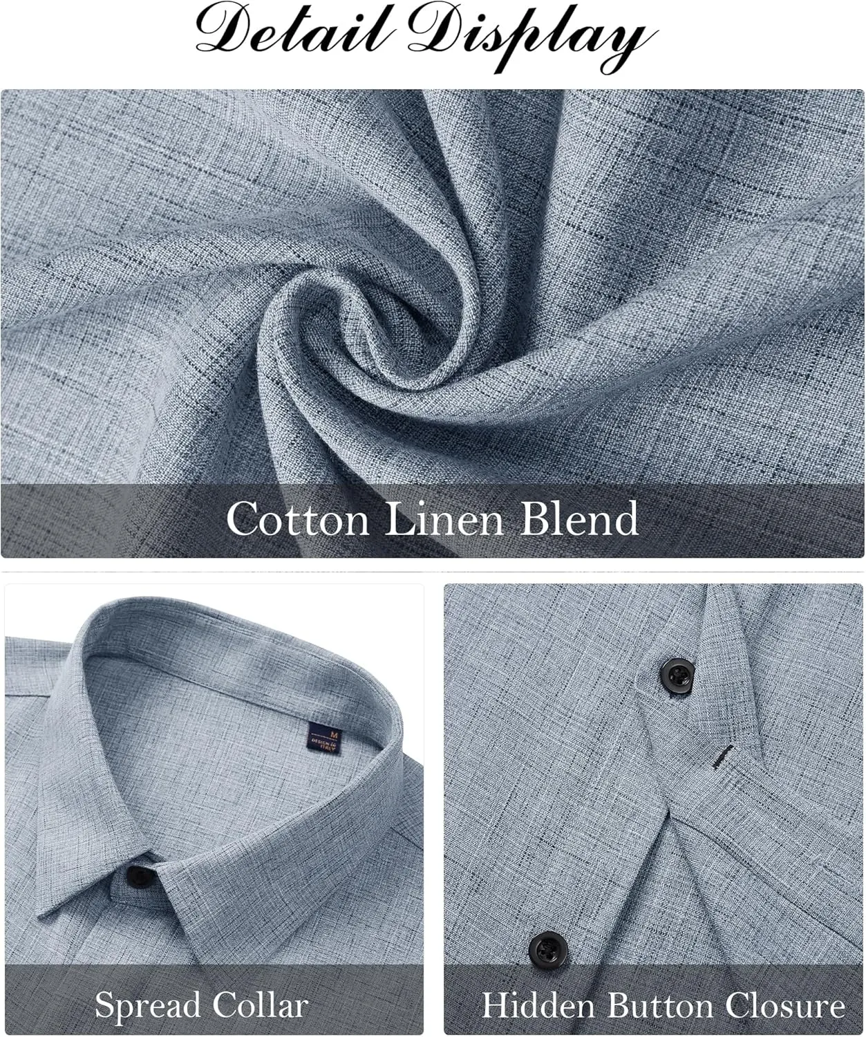 J.VER Men's Linen Shirts Casual Short Sleeve Button Down Shirt Beach Summer Vacation Holiday Wedding Cotton Tops