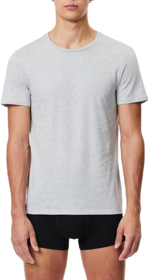 Lacoste Men's 100% Cotton Slim Fit Crew Neck Undershirt, 3-Pack