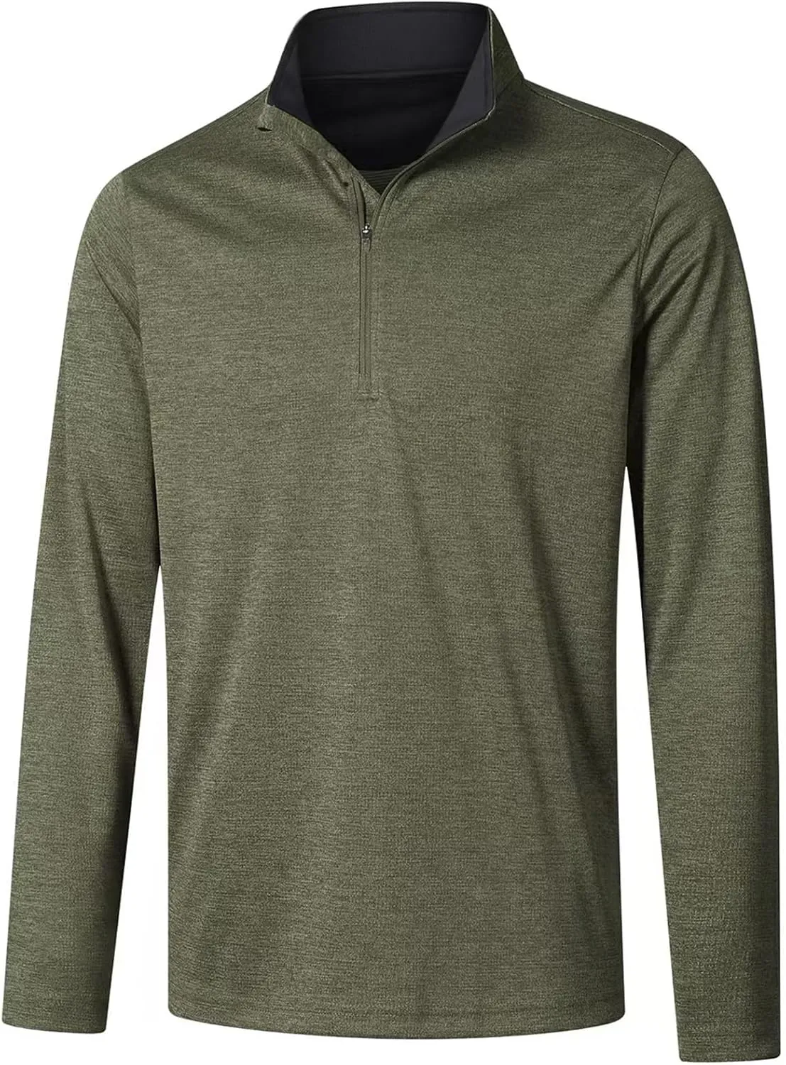 Long Sleeve Golf Shirt Men 1/4 Zip Pullover Mens Long Sleeve Sun Protection Shirts UPF 50 Lightweight Athletic Pullover