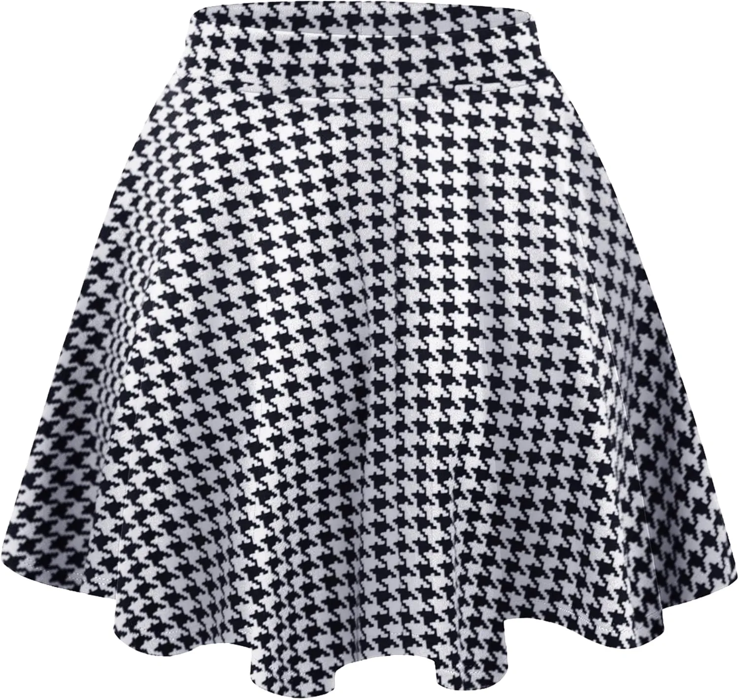 Made By Johnny Women's Basic Versatile Stretchy Flared Casual Mini Skater Skirt XS-3XL Plus Size
