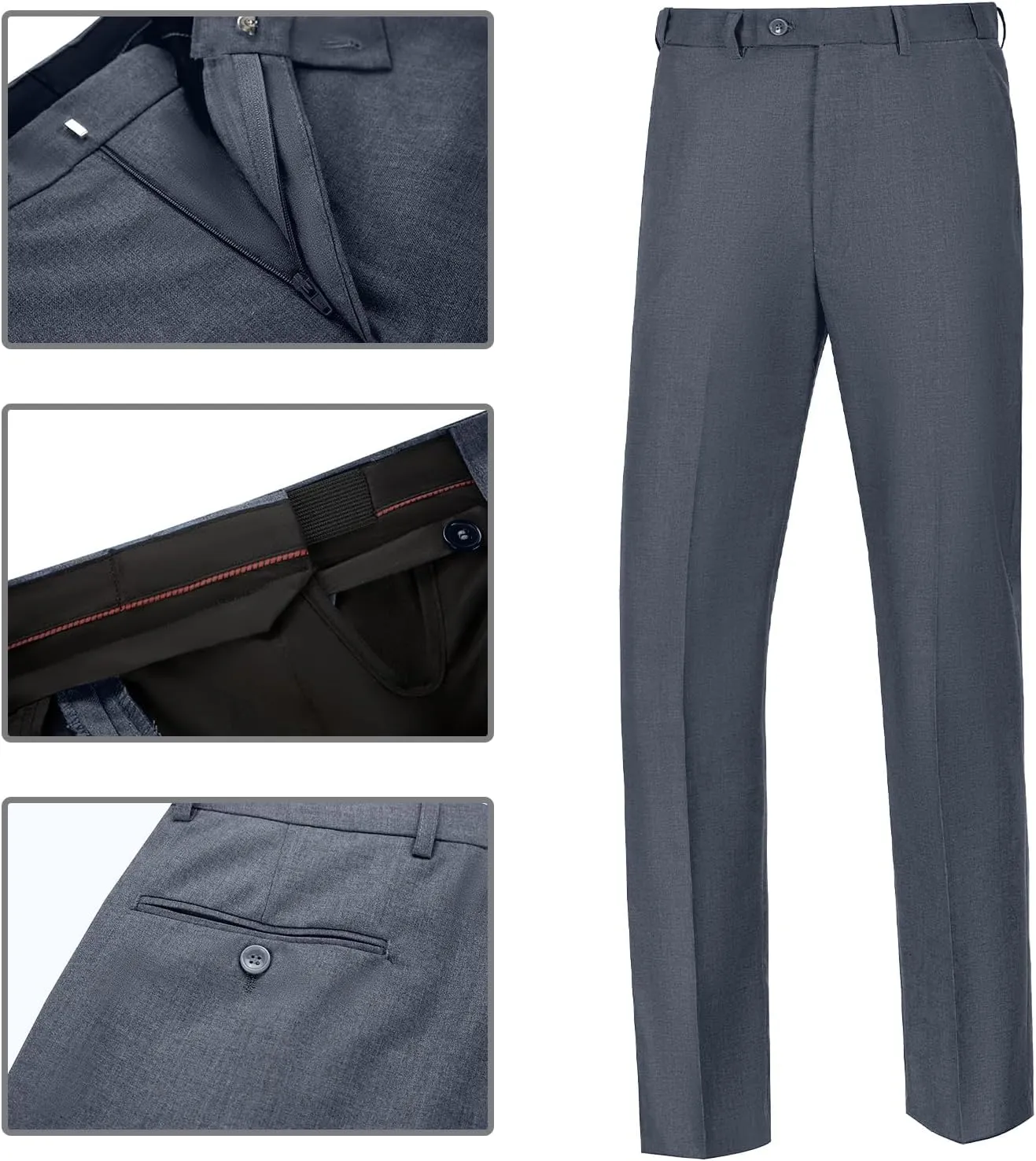 Mens 2 Piece Suit Slim Fit Business Wedding Party Tuxedo Dress Suits for Men Jacket and Pants Set