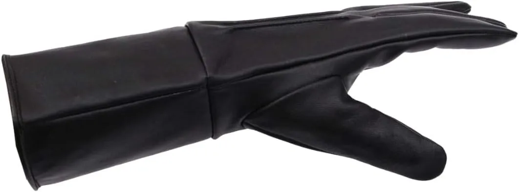 Men's Medieval Renaissance Cosplay Unlined Gauntlet Genuine Leather Costume Gloves