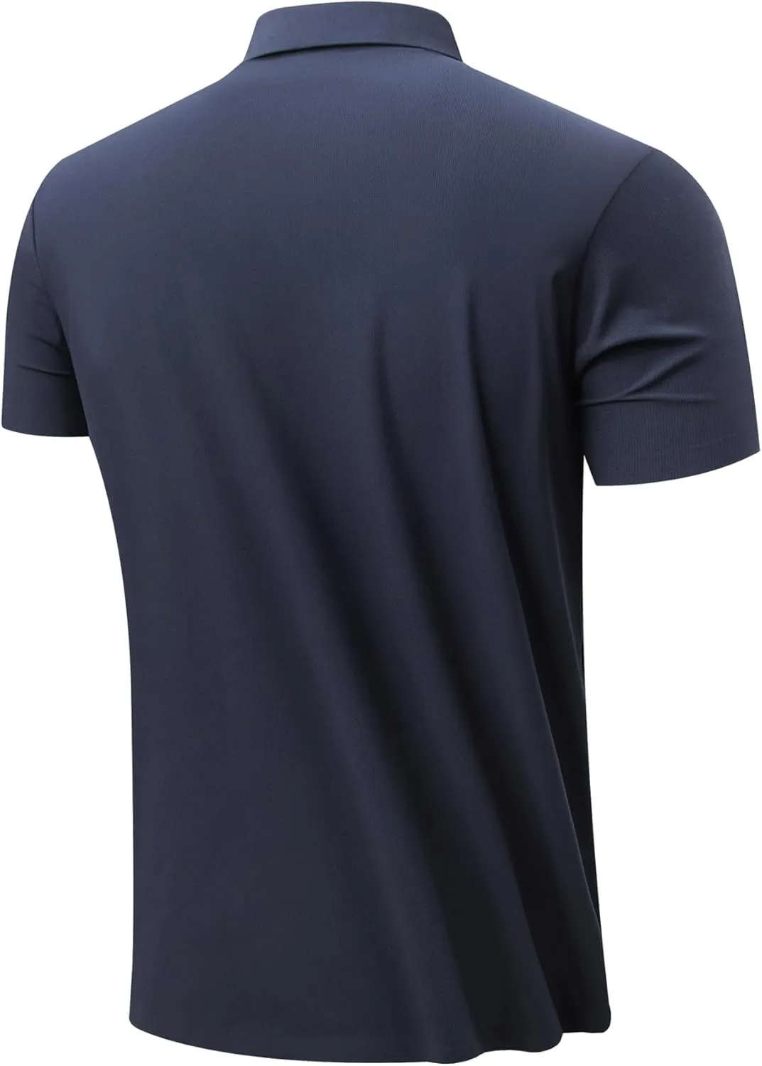 Mens Performance Polo Shirts Seamless Tech Golf Pickleball Shirts for Men Quick Dry Moisture Wicking