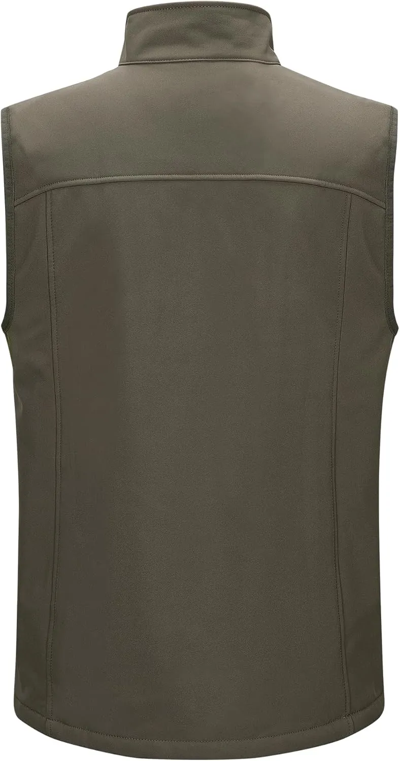Outdoor Ventures Men's Casual Outerwear Vest Lightweight Winter Zip Up Sleeveless Jacket for Hiking Travel Golf Running