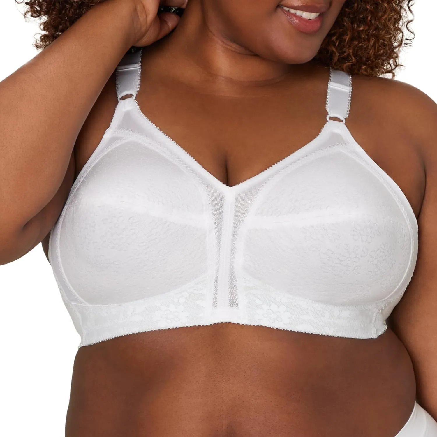 Playtex Women's Smoothing Wireless Bra, 18 Hour Plus-Size Bras Available, Full Coverage, 0020