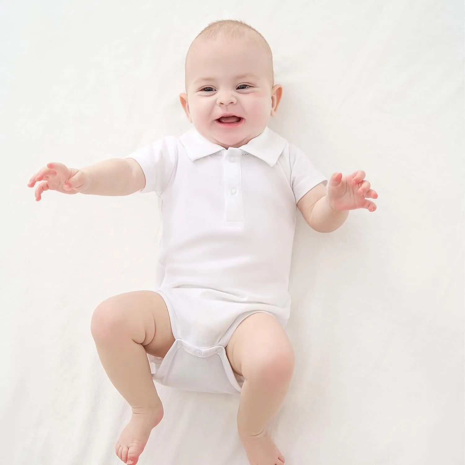 pureborn Baby Romper Bodysuits 2-Pack Unisex Soft Cotton One-Piece Outfit for Infant Boys Girls 0-24 Months