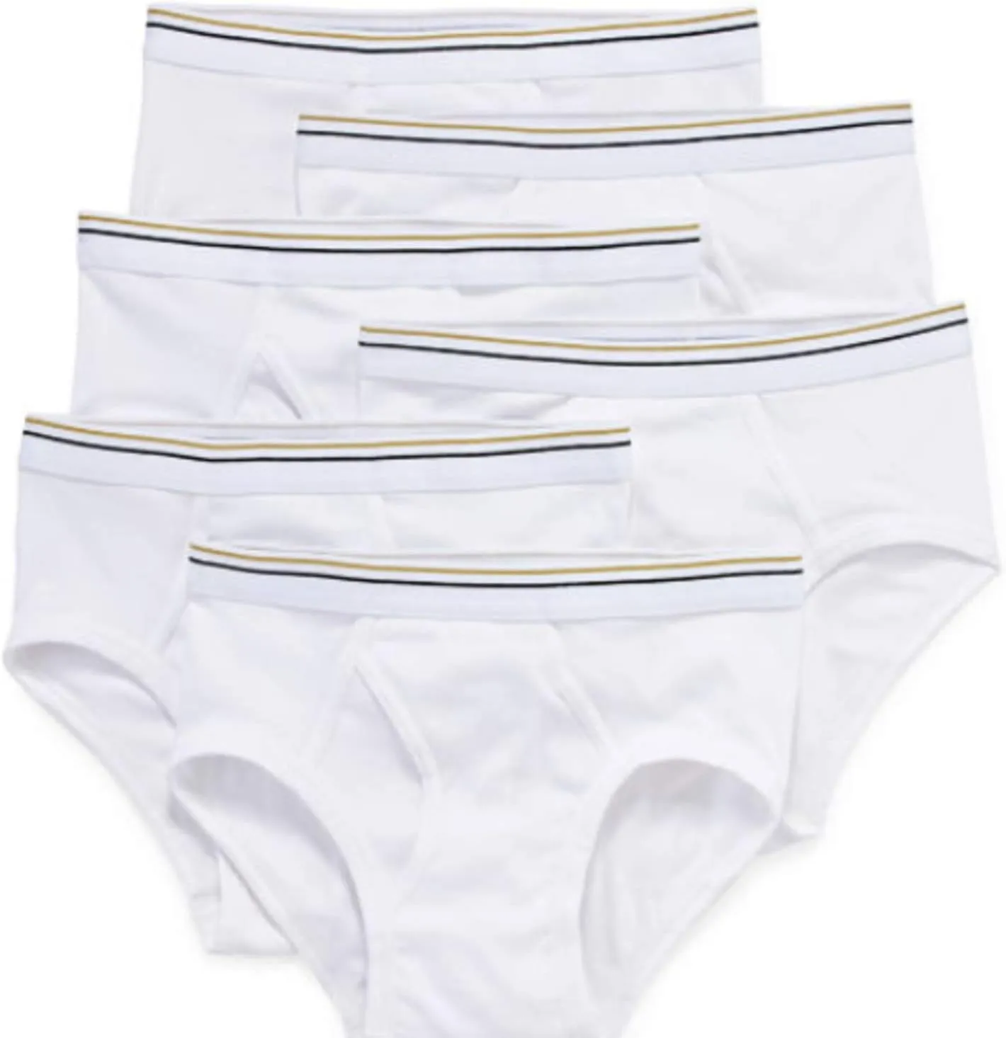 Stafford 6 Pack 100% Cotton Low-Rise Briefs White
