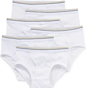 Stafford 6 Pack 100% Cotton Low-Rise Briefs White