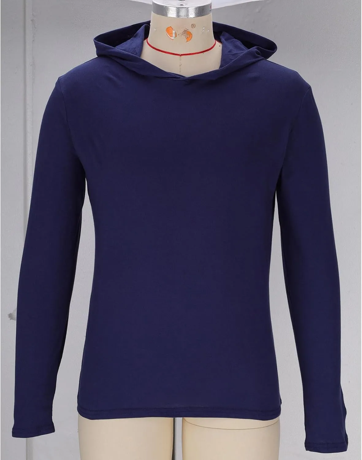 Sun Protection Hoodie Shirts Running Cotton Compression Shirts Long Sleeve Stretch Rash Guard for Beach Swimming