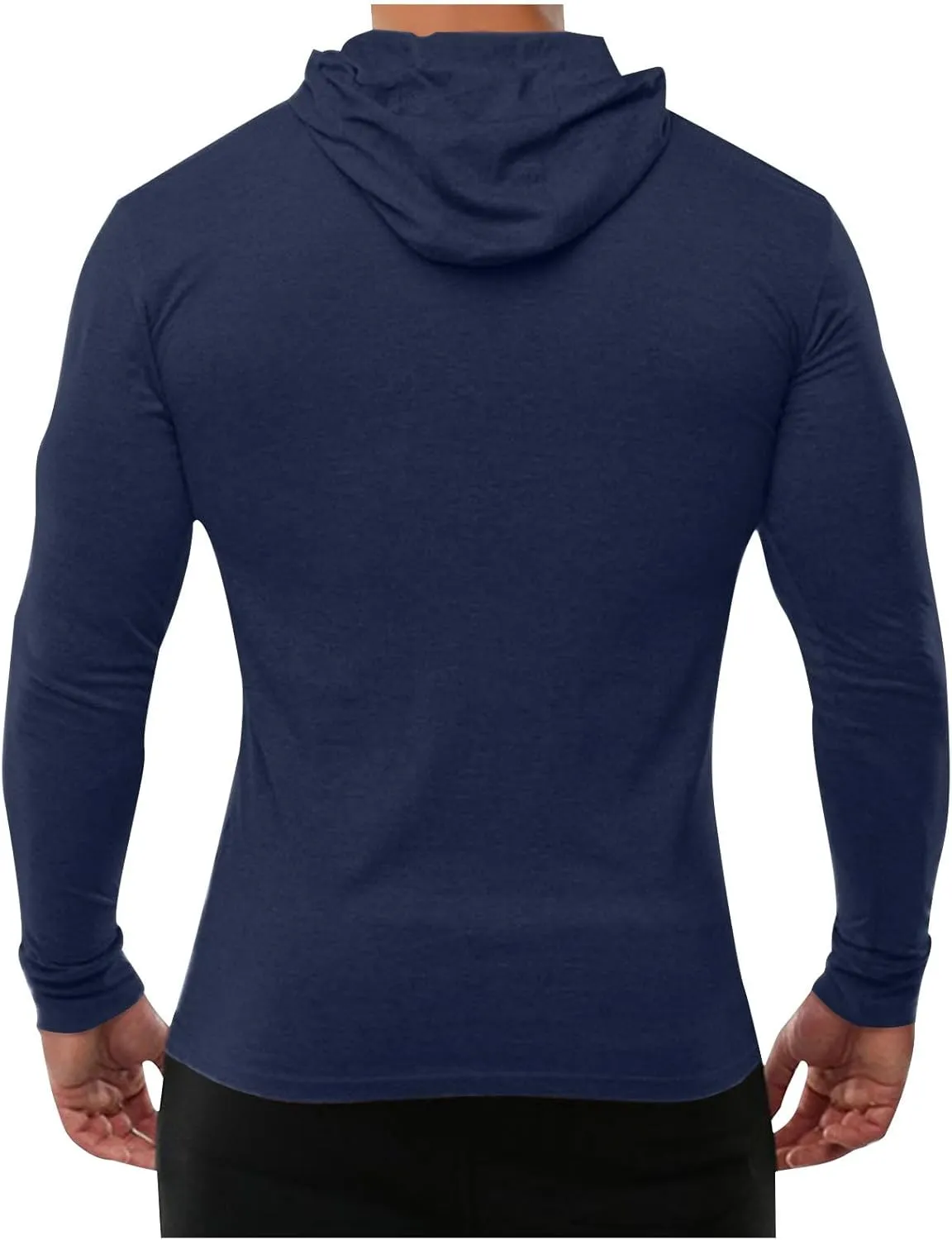 Sun Protection Hoodie Shirts Running Cotton Compression Shirts Long Sleeve Stretch Rash Guard for Beach Swimming