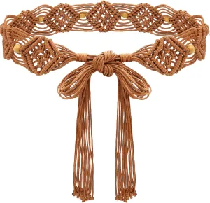 Suyi Boho Braid Belt for Women Bohemian Woven Waist Belts for Dress
