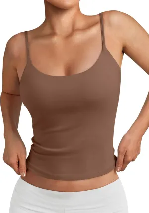 Trendy Queen Womens Summer Tank Tops Double Lined Going Out Teen Girls Y2k Sleeveless Backless 2025 Workout Cami Adjustable