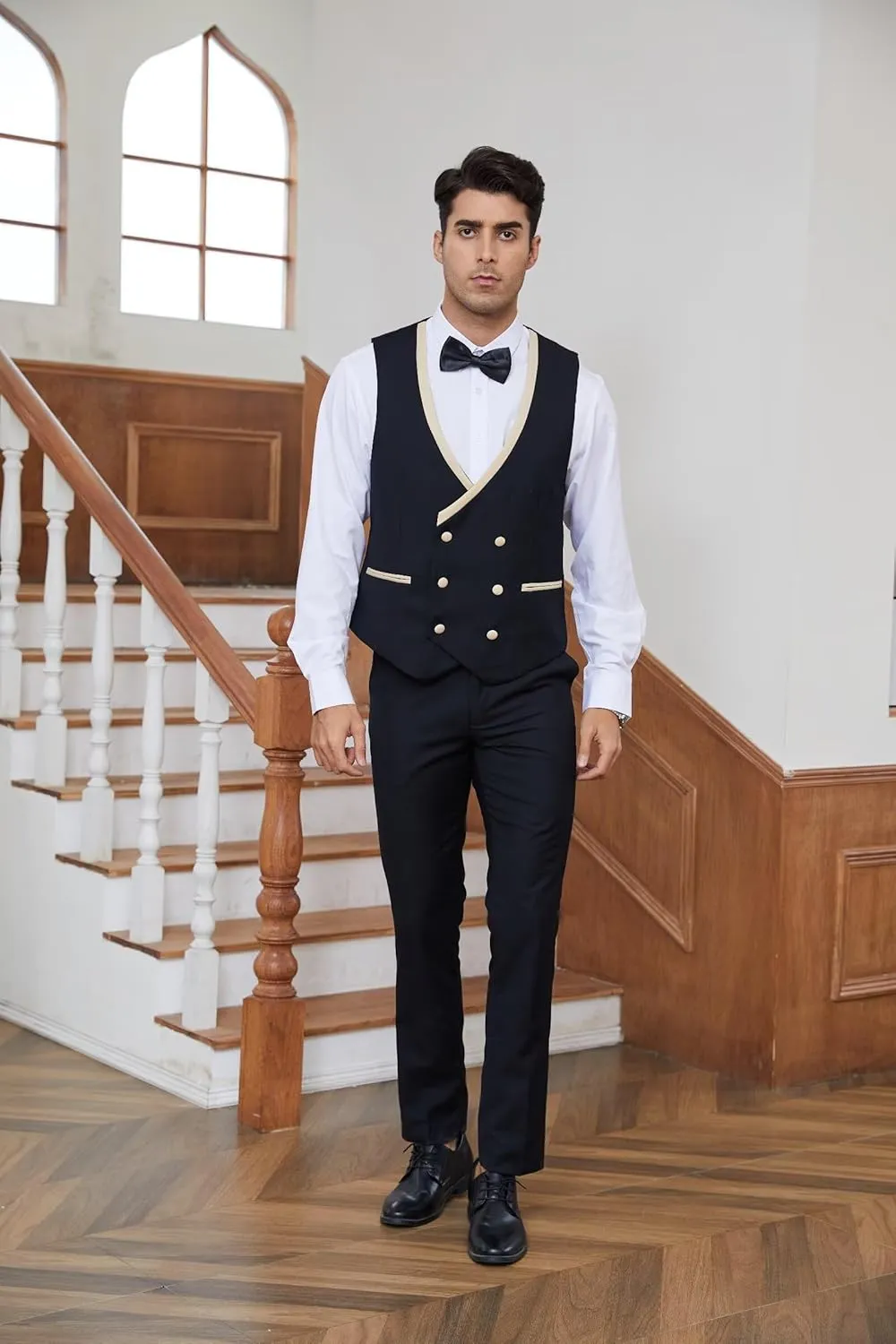 Tuxedo for Men 3 Piece Suit Slim Fit Tuxedo Suit Wedding Prom Suit Fashion Formal with Tie