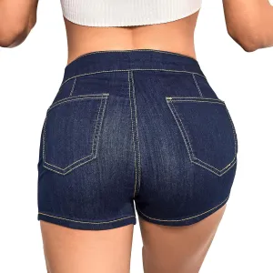 VIPONES Jeans Shorts Womens High Waisted Stretchy Sexy Butt-Lifting Hot Denim Shorts