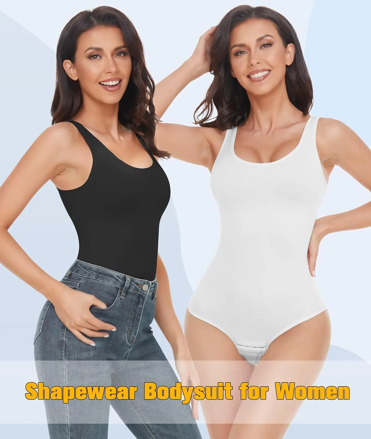VVX Bodysuit for Women - Tummy Control Seamless Tops Compression Butt Lifting Shapewear Bodysuits