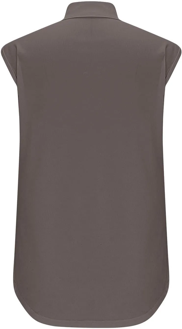 Women Sleeveless Golf Tennis Polo Shirts Zip Up Casual Summer Athletic Workout Tank Tops Breathable Mesh Quick Dry Sports Tee