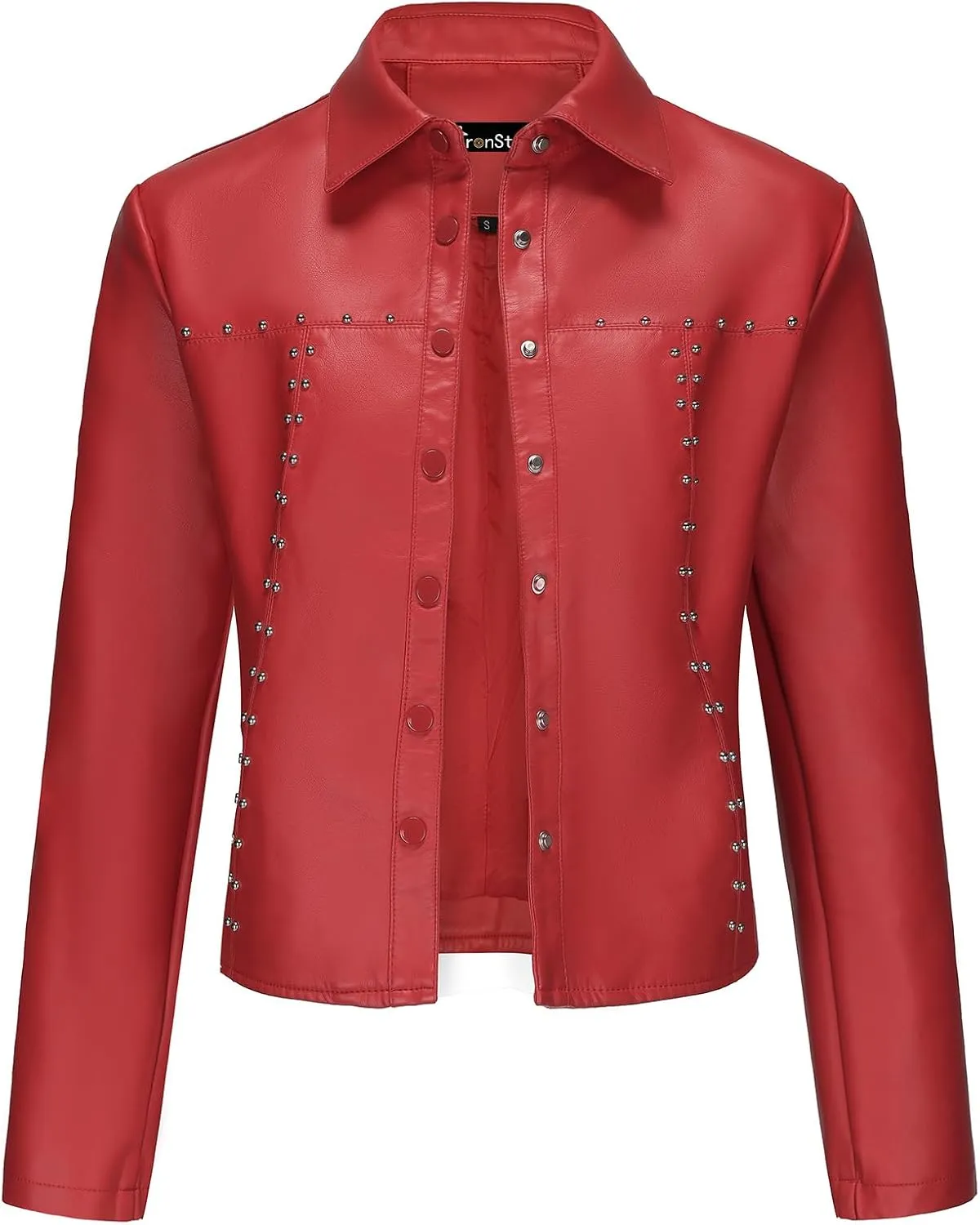 Women's Faux Leather Jacket Slim Fit Trendy Lapel PU Cropped Coat Moto Biker Outfits