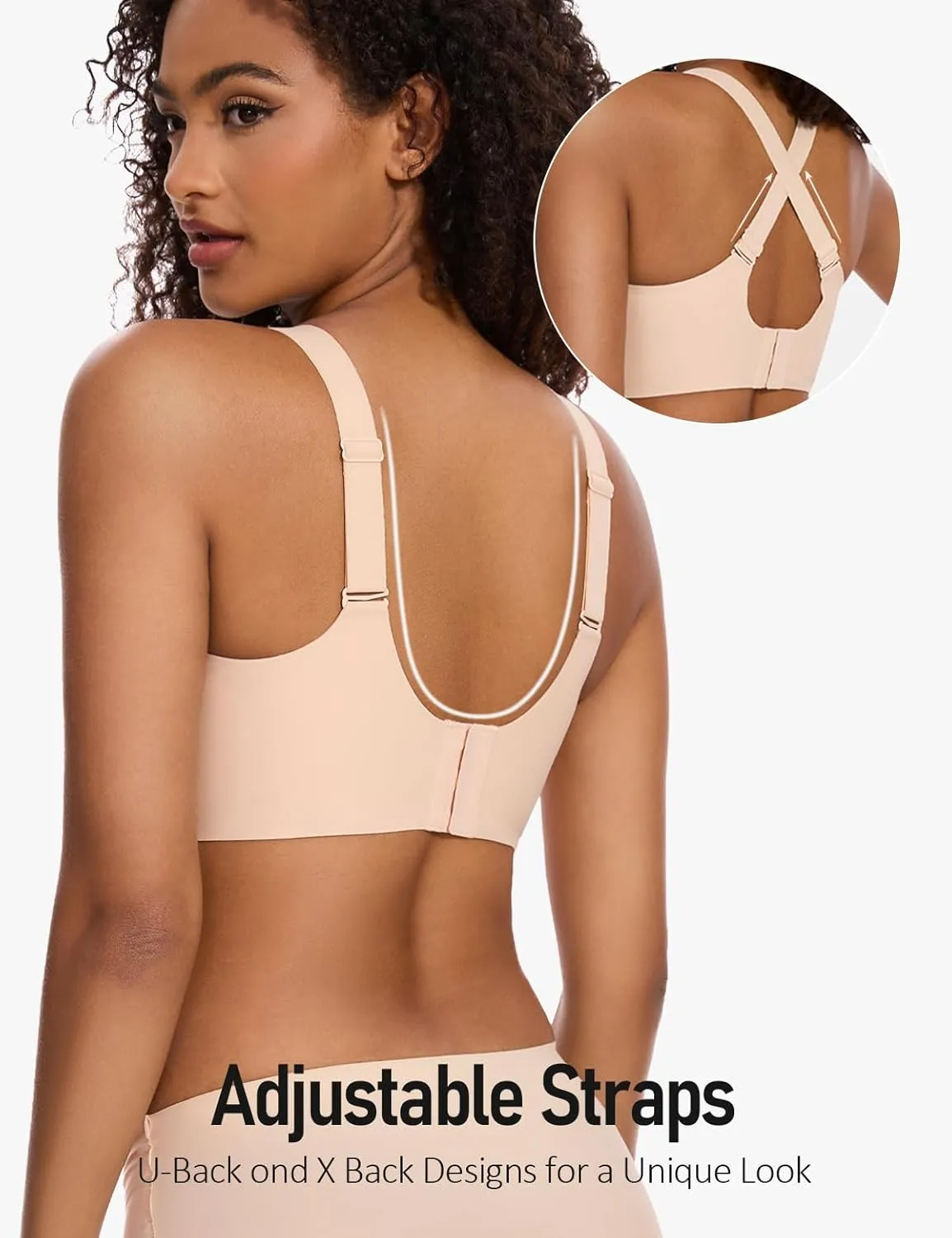 Womens Lace Seamless Bra Wireless Full Coverage Push Up Bras for Women No Underwire Comfortable Bralettes