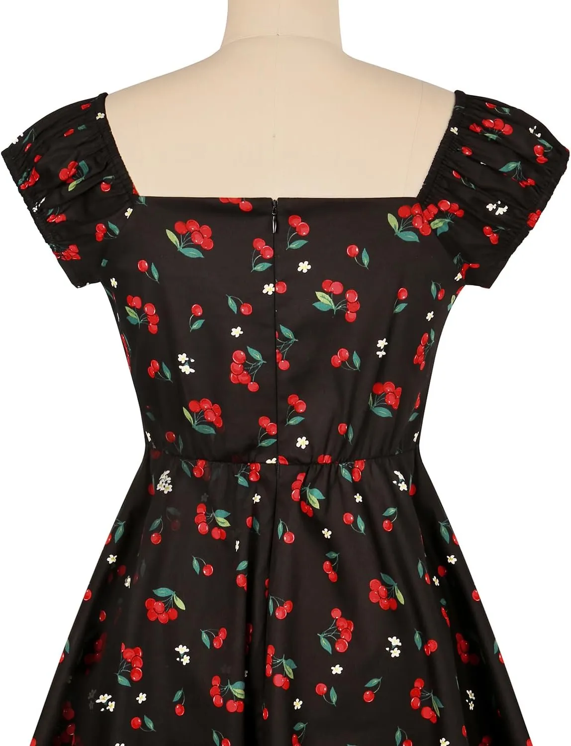 YARN & INK Retro Swing Dresses for Women 1950s Vintage Rockabilly Clothes Pinup Clothing Cocktail Party Dress