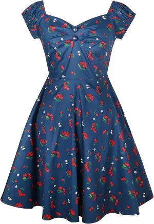 YARN & INK Retro Swing Dresses for Women 1950s Vintage Rockabilly Clothes Pinup Clothing Cocktail Party Dress