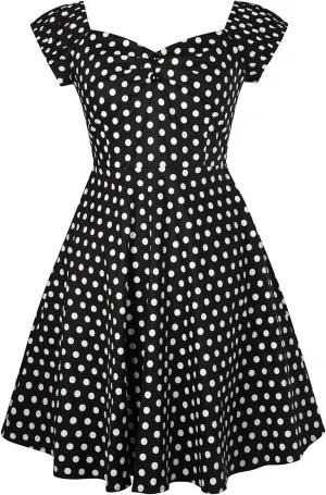YARN & INK Retro Swing Dresses for Women 1950s Vintage Rockabilly Clothes Pinup Clothing Cocktail Party Dress