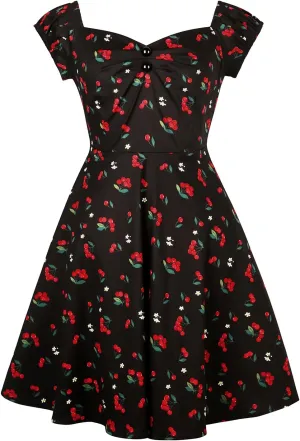 YARN & INK Retro Swing Dresses for Women 1950s Vintage Rockabilly Clothes Pinup Clothing Cocktail Party Dress