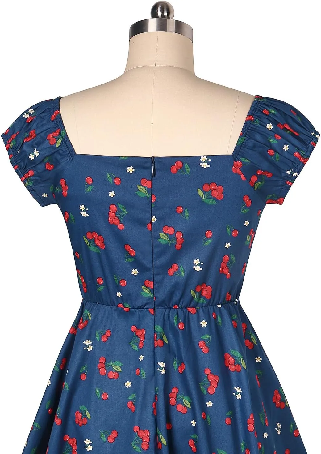 YARN & INK Retro Swing Dresses for Women 1950s Vintage Rockabilly Clothes Pinup Clothing Cocktail Party Dress