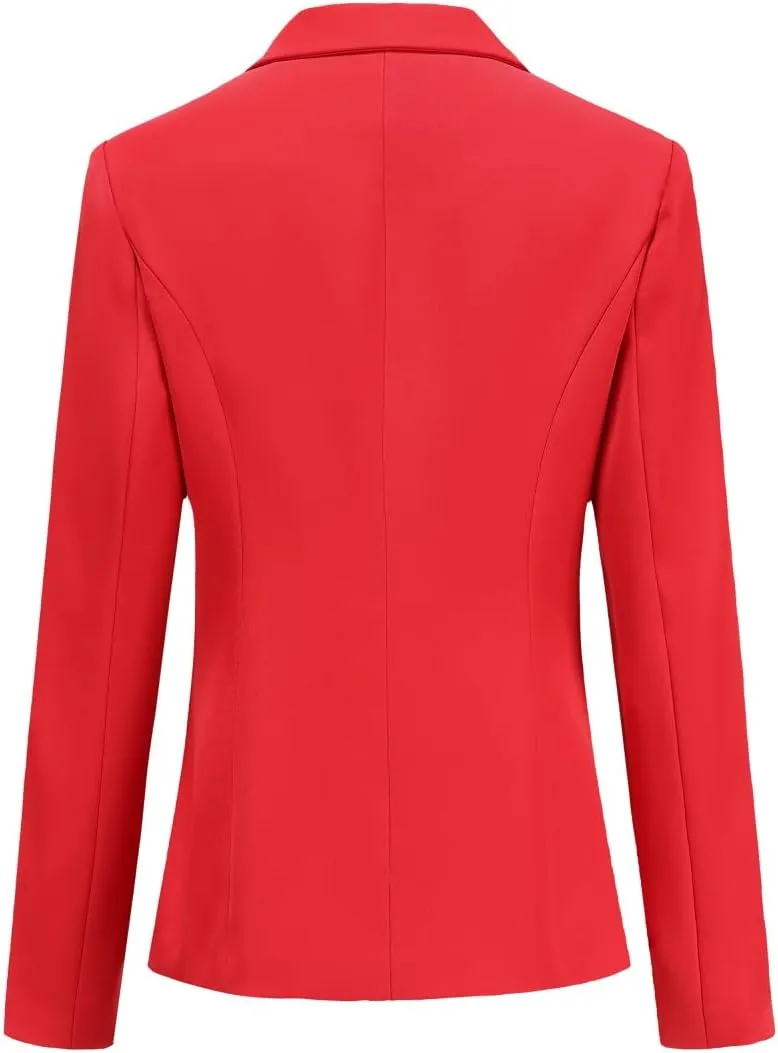 YYNUDA Women's Business Suit Set Double Breasted 2 Piece Office Work Blazer Pantsuit
