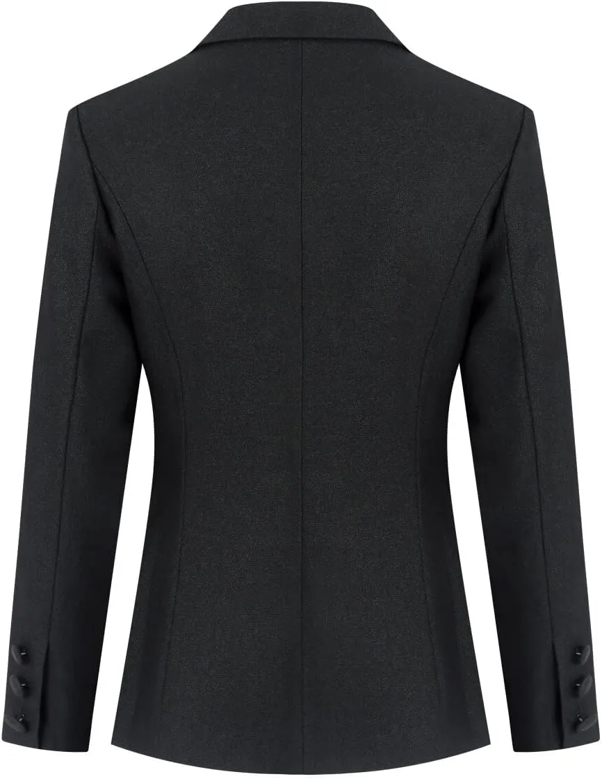 YYNUDA Women's Business Suit Set Double Breasted 2 Piece Office Work Blazer Pantsuit